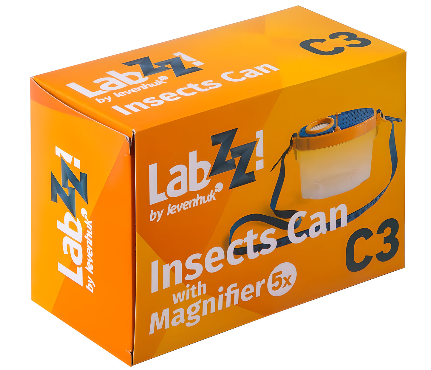 Boîte d'observation pour insectes avec loupe 5x Levenhuk LabZZ C3