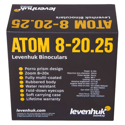 Jumelles compactes zoom 8-20x25 Porro BK-7 - Levenhuk