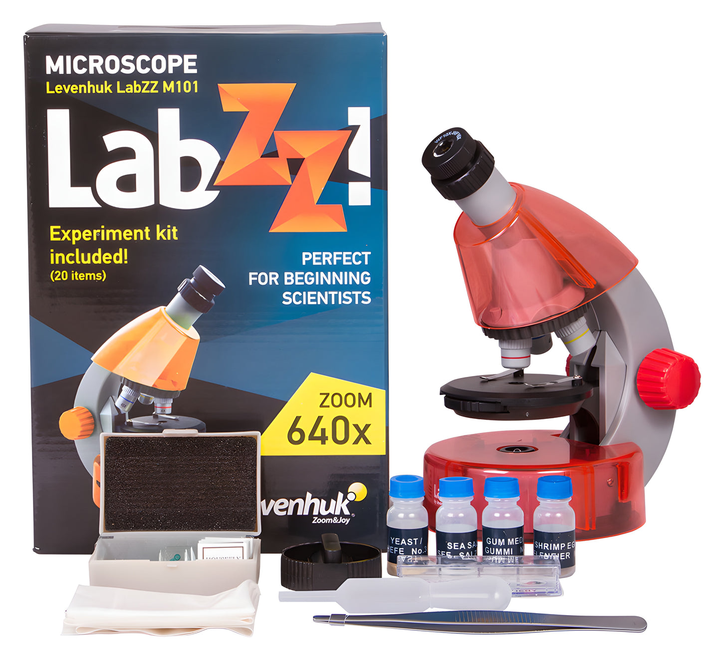 Microscope pour enfants LabZZ M101 40x–640x Levenhuk