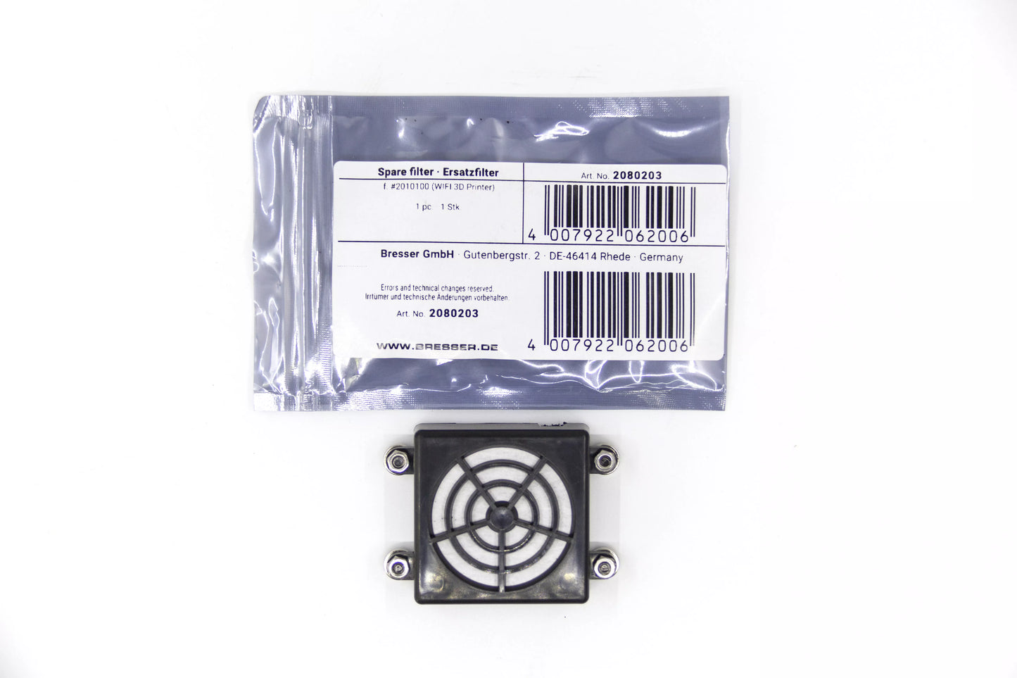 Filtre HEPA de purification de l'air pour imprimante 3D REX WIFI - Bresser