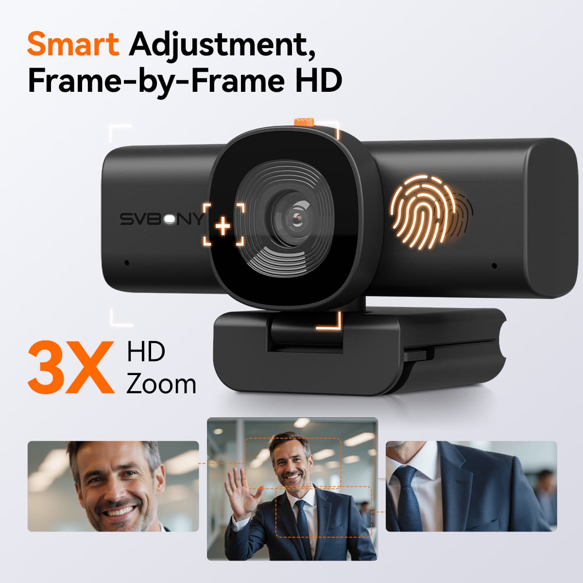 Caméra de Conférence 2K avec Autofocus et Microphones Réducteurs de Bruit - SVBONY