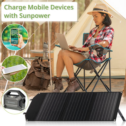 Panneau solaire mobile 60w avec USB