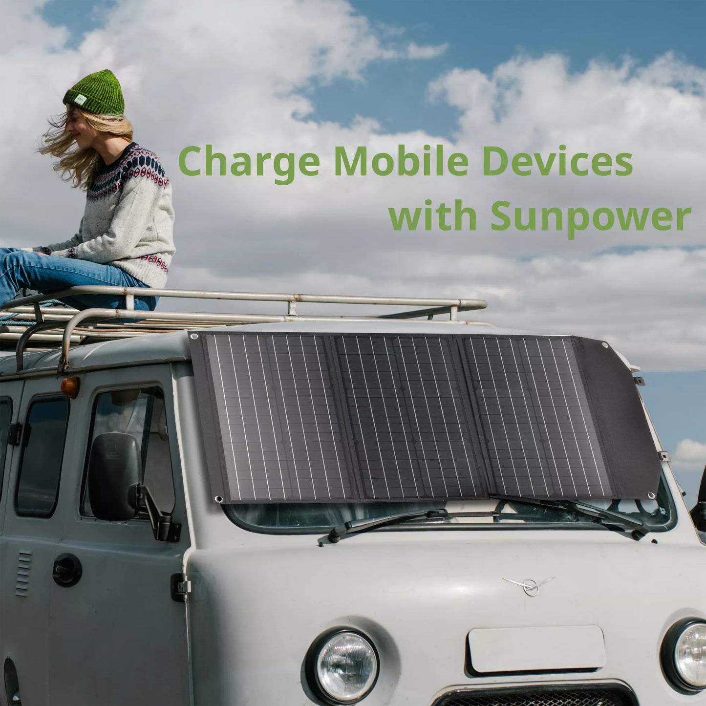 Panneau solaire mobile 90w avec USB