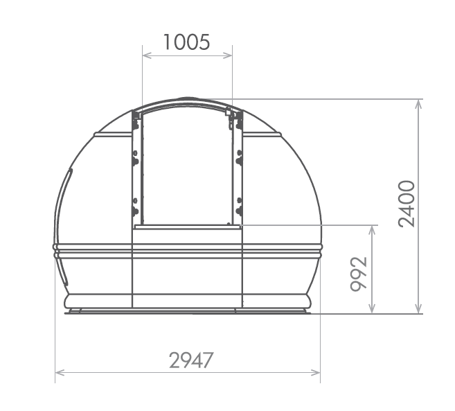 Coupole Astronomique Motorisée 3M v3 - ScopeDome - Astronomy Store