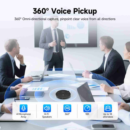Microfono Bluetooth Omni-Direzionale SVHub Omni2 per Conferenze di Comunicazione Senza Confini - Per l'Ufficio Intelligente AI