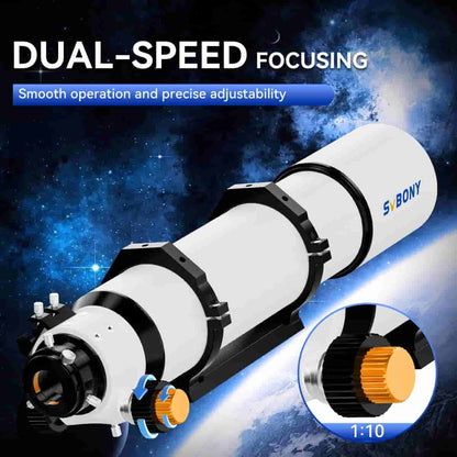 SVBONY SV48P 102mm f/6.5 Achromatic Refractor Telescope with Dual Speed ​​Focus