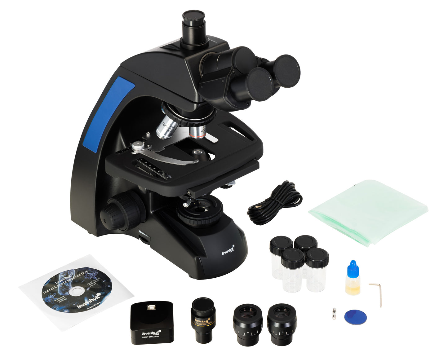 Microscope numérique trinoculaire 8 Mpx D870T Levenhuk