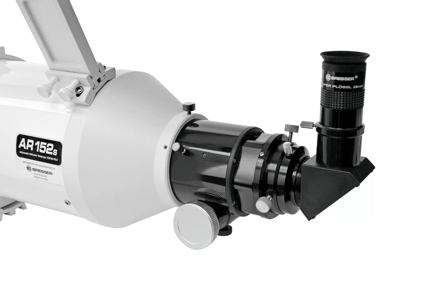 Lunette AR-152S Messier sur EXOS-2 GoTo pour l'observation — Filtre solaire inclus - BRESSER