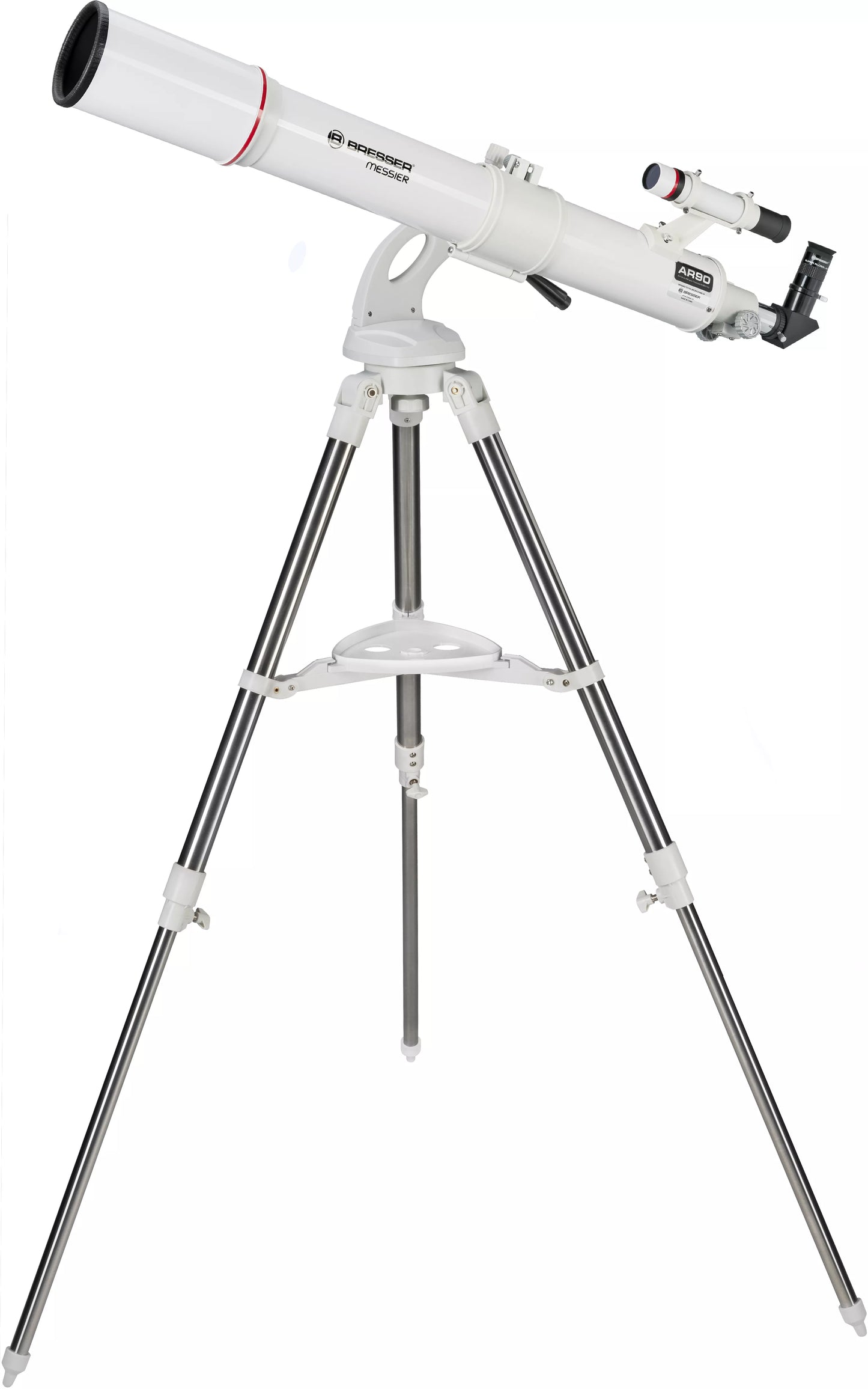 Lunette astronomique Messier AR-90/900 NANO AZ – observation lunaire et solaire, filtre solaire inclus – Bresser