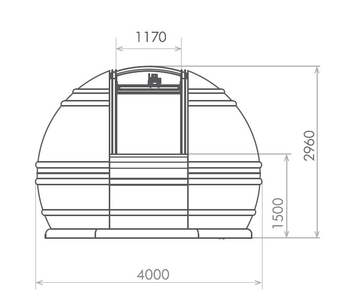 Coupole Astronomique Motorisée 4M - ScopeDome - Astronomy Store