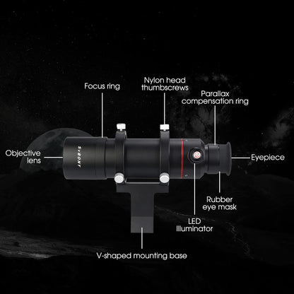 Luneta de visada SV208 8x50 para telescópio astronómico