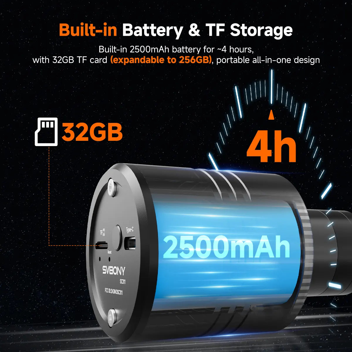 Caméra Wi-Fi pour l’astronomie SC311 Pro avec Capteur IMX662 – SVBONY