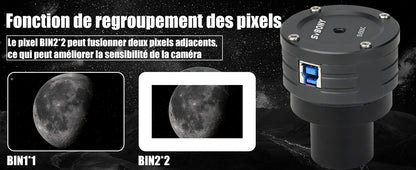 Caméra Couleur Planétaire 4.2MP 1,25" USB3.0 SV505C - SVBONY - Astronomy Store