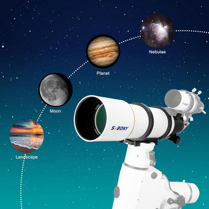 Telescopio Astronomico SV48P 90mm f/5,5 - Obiettivo ED e Focuser a Doppia Velocità