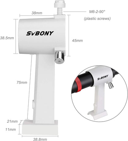 Lunete de visada metálica SV182 6x30 para telescópio de astronomia com suporte