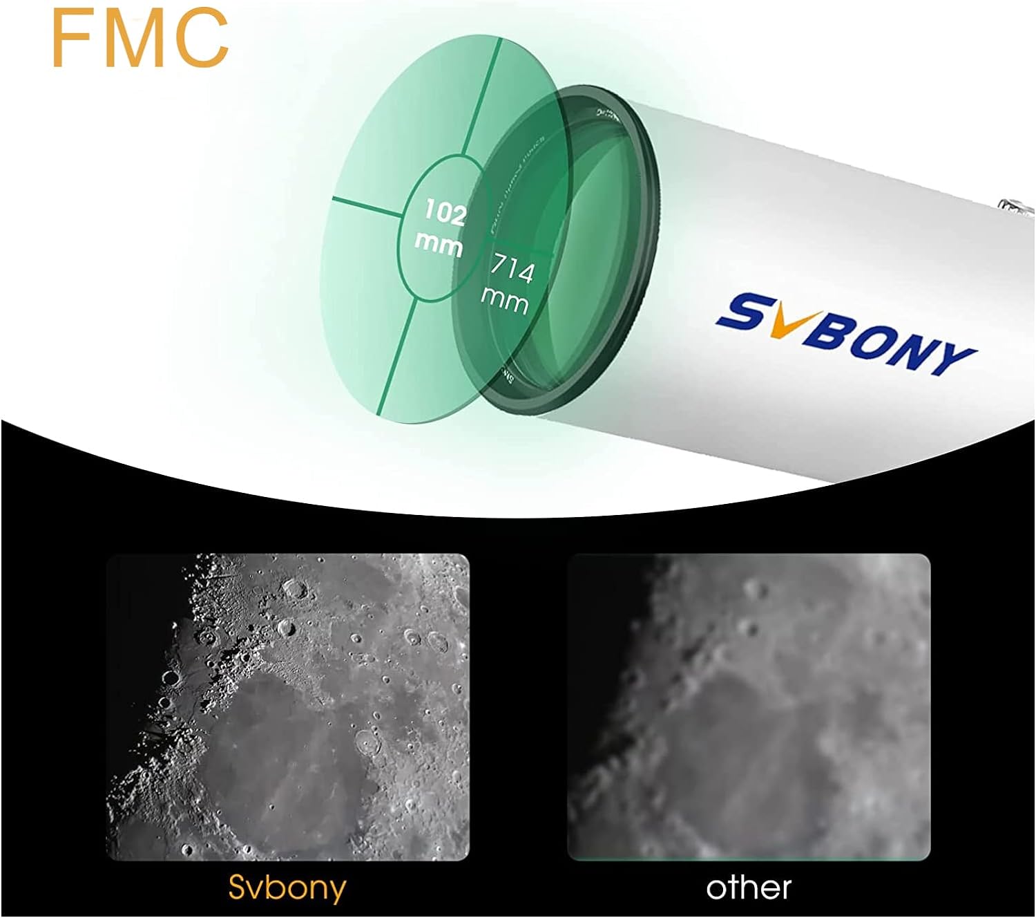 SVBONY SV503 APO Doublet Réfracteur OTA 102mm F7 ED - Astronomy Store