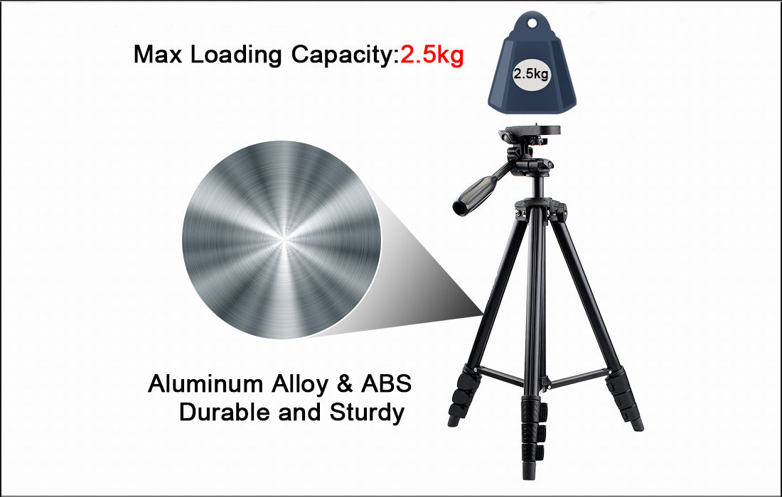 SVBONY SV101 Portable Aluminum Tripod - 360° Adjustable
