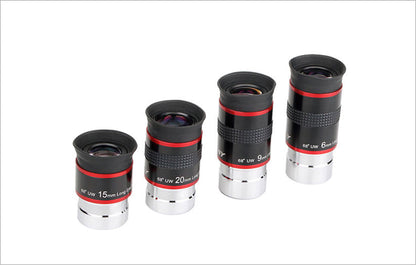 Conjunto de Oculares Ultra Grande Angular 68° 1.25'' (6mm/9mm/15mm/20mm) - SVBONY