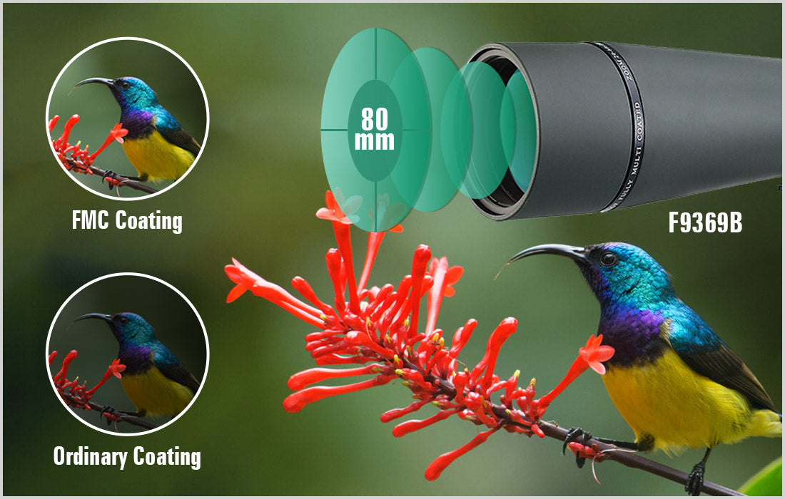 SV411 Spotting Scope with Powerful Zoom from 20X to 60X - Available in 70mm and 80mm