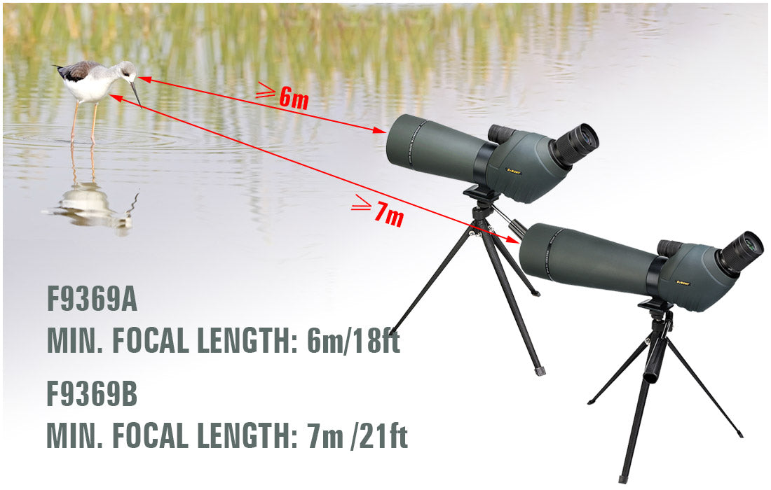 SV411 Spektiv mit leistungsstarkem Zoom von 20x bis 60x – erhältlich in 70 mm und 80 mm