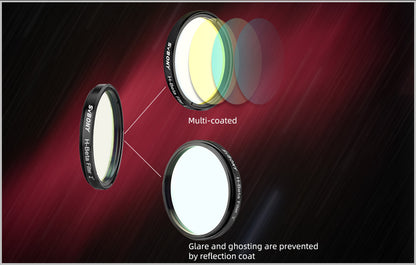 Filtre a banda estreita SV132 H-Beta 25nm para a nebulosidade visual