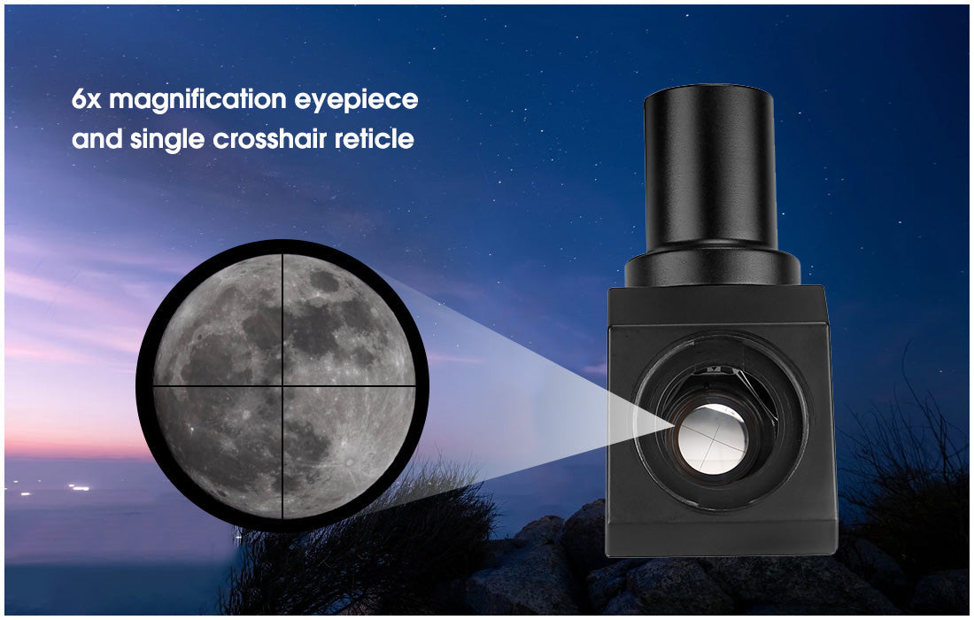 Celownik kątny SV182 6x30 z obrazem prostym i krzyżem celowniczym do teleskopu - SVBONY