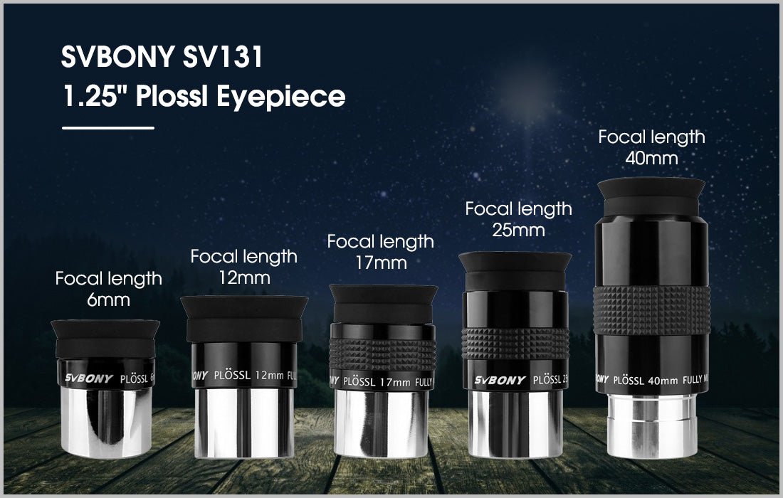 SVBONY SV131 Plossl Eyepiece 32mm 1.25 inches 48 degrees for Telescope