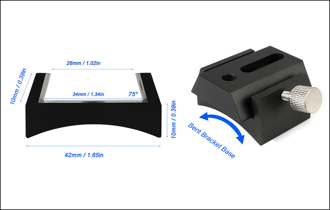 Base et Plaque de Montage Dovetail Métalliques pour Finderscope - SVBONY