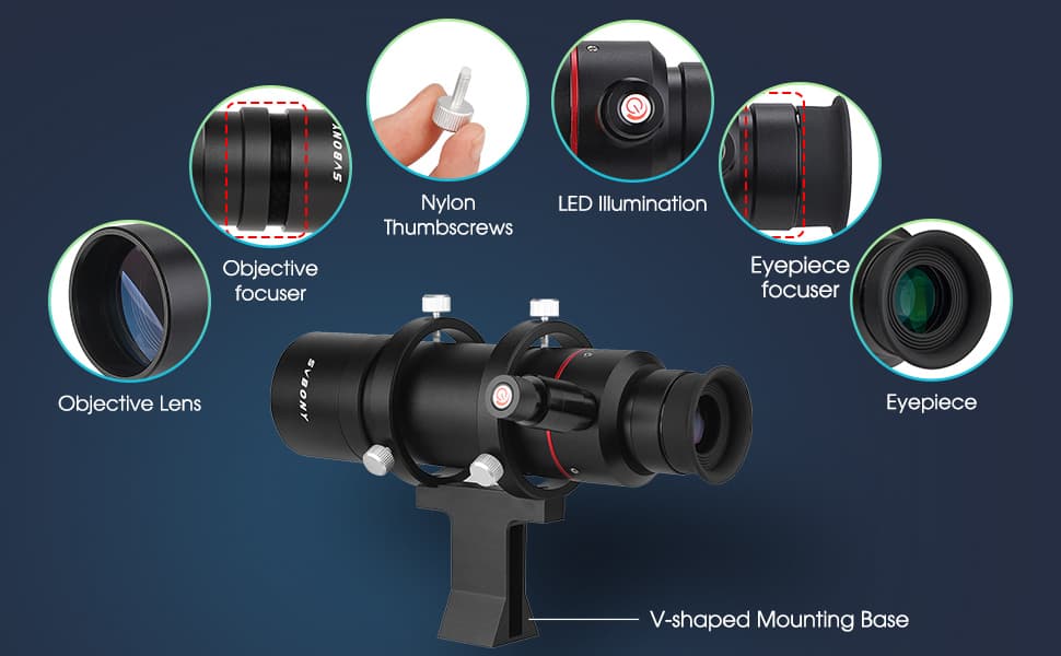 SV208 8x50 keresőtávcső csillagászati távcsőhöz