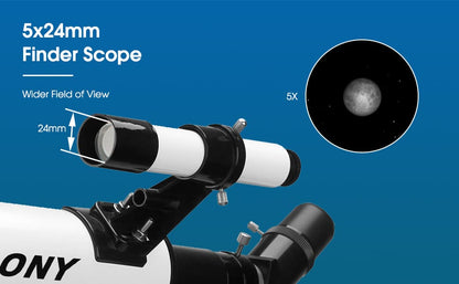 60mm Refractor Telescope for Beginners with Tripod - SV501P