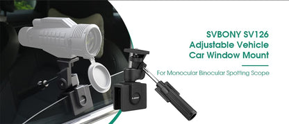 SV126 Vehicle Window Support for Monocular and Binoculars - SVBONY