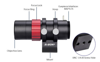 SV165 Mini Guider Scope 30mm F4 - SVBONY