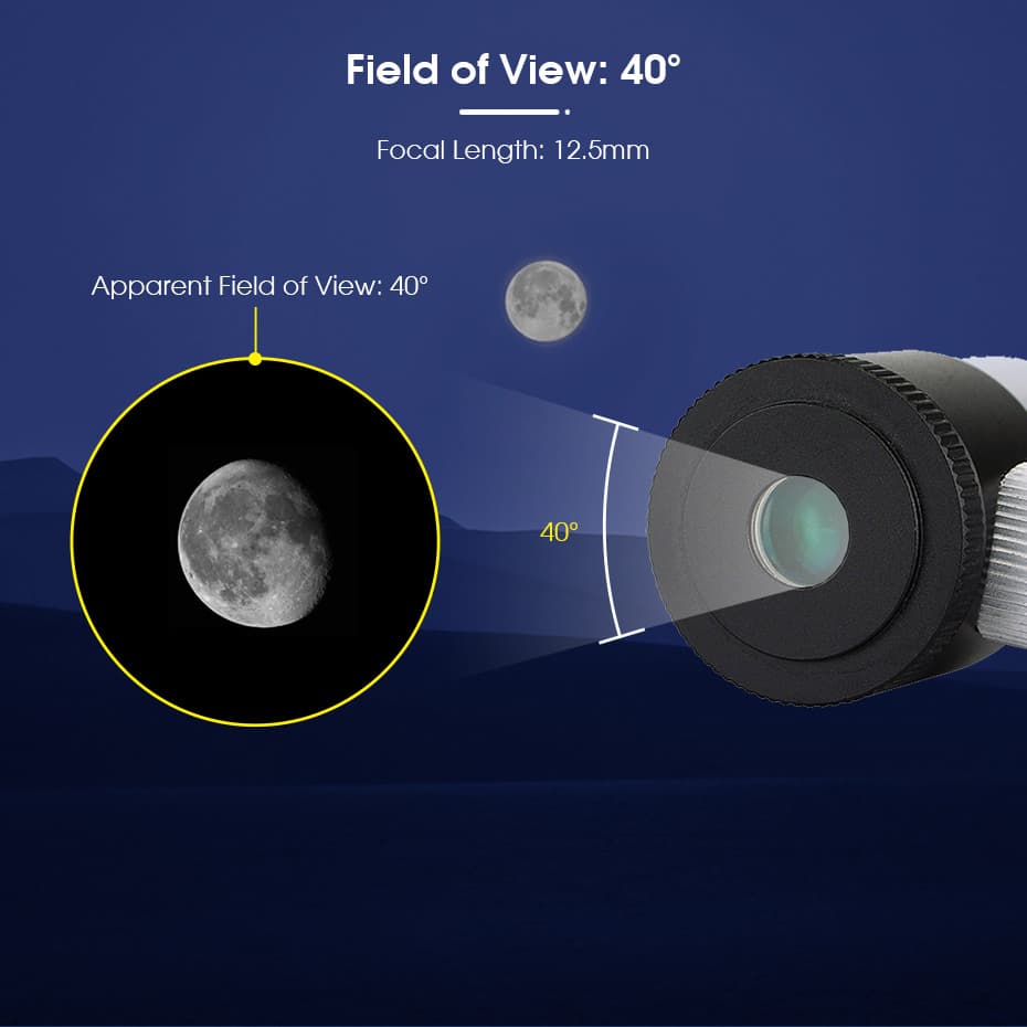 Oculus osvetlený 12,5 mm s dvojitým krížom - SVBONY