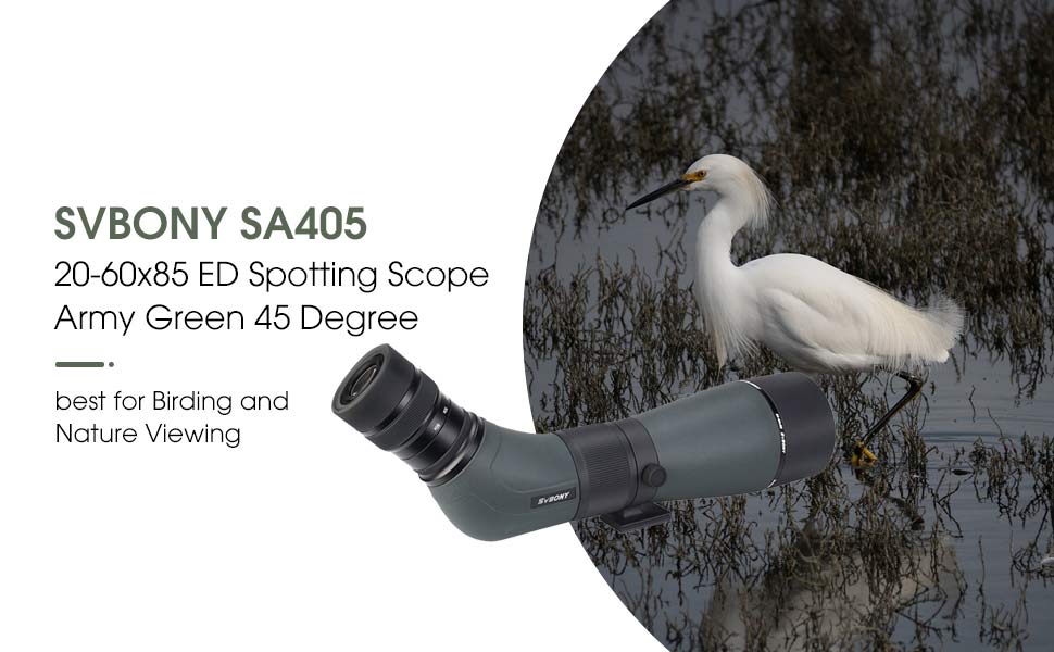 Longue-Vue SVBONY SA405 20-60x85 ED pour Photographie Ornithologique