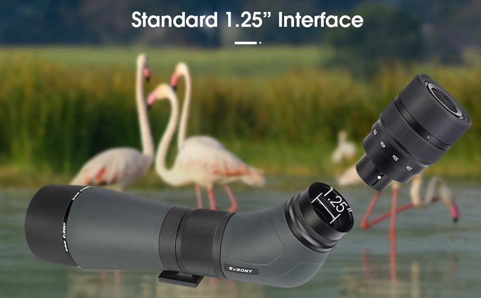 Longue-vue SVBONY SA405 20-60x85 ED eläinten tarkkailuun ja ornithologiaan - ED-lasi