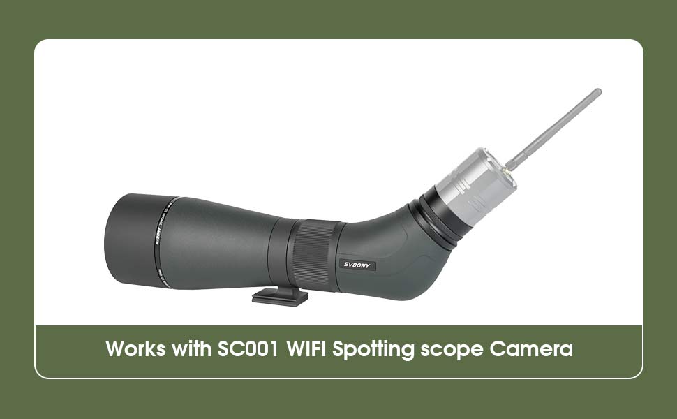 Longue-vue SVBONY SA405 20-60x85 ED eläinten tarkkailuun ja ornithologiaan - ED-lasi