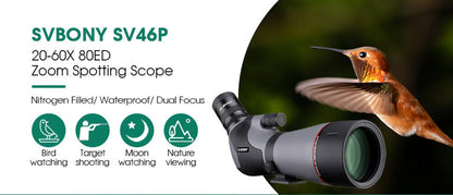 SV46P 20-60x80 ED Observation Telescope - SVBONY