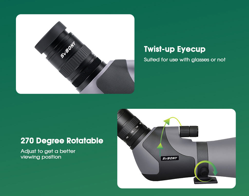 SV46P 20-60x80 ED Observation Telescope - SVBONY