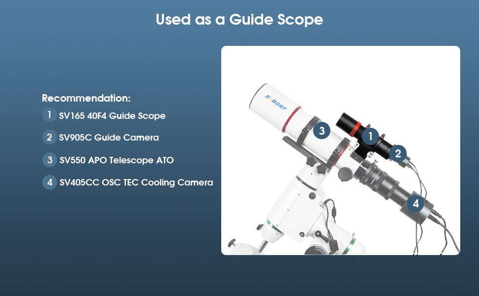 SV165 Mini Guide Scope 40mm