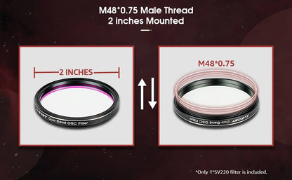 SV220 Teleskoopin Suodatin 7nm 2 tuumia