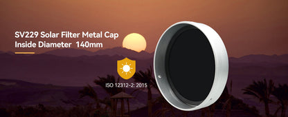 Filtra Solare 140mm SV229 con Cappuccio in Metallo - Svbony