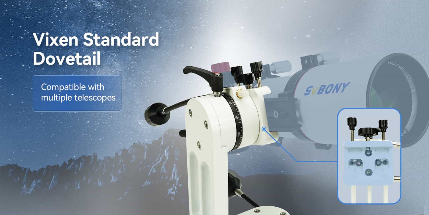 SV225 Adjustable Angle Alt-Azimuth Telescope Support for Visual Astronomy - SVBONY