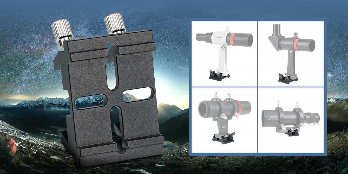 Universal SVBONY Support with 4.2mm Dovetail Slots for Telescope Finder - SVBONY