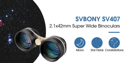 Jumelles pour l'astronomie SV407 2.1x42mm - SVBONY