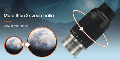 Eyepiece Zoom Aspherical Super SV230 8-20mm 57°-72° AFOV - SVBONY