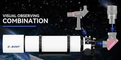 102mm Refractor Telescope with Dual Speed Focuser - SVBONY