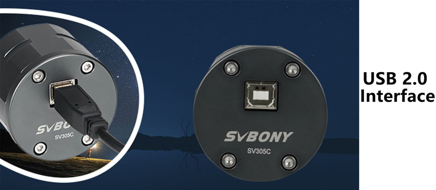 Kamera Kolorowa SV305C IMX662 dla Astrofotografii Planetarnej i EAA - SVBONY
