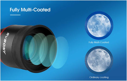 SVBONY SV207 Super wide angle Plossl Eyepiece 1.25 inch 8/15/25/30mm 50-Degree