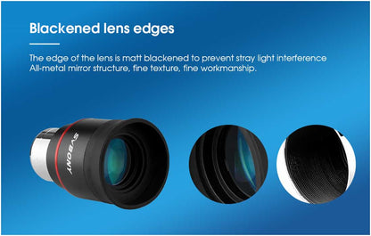 Ocular Plossl Super Wide Angle 1.25 inci - SVBONY