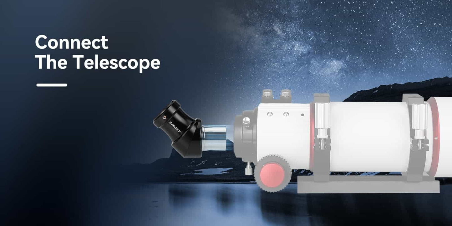 Morró Diagonal d'Imatge Corregida SV222 1,25 polzades amb FMC i Revestiment de Fase per Telescopi Refractor - SVBONY